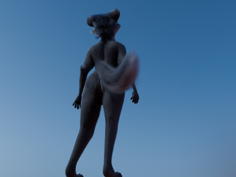 Niju Anthro wolf 3D 모델