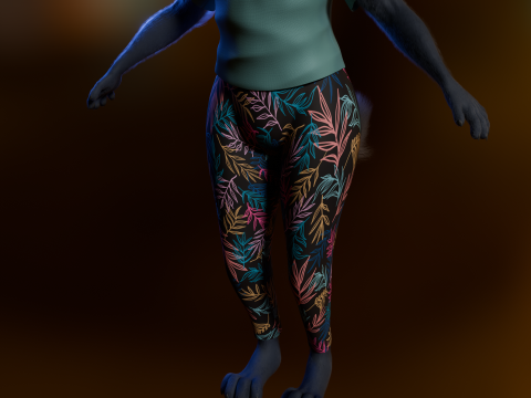 Niju Anthro wolf 3D 모델