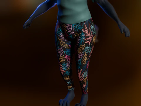 Niju Anthro wolf 3D Model