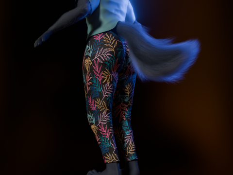 Niju Anthro wolf 3D 모델