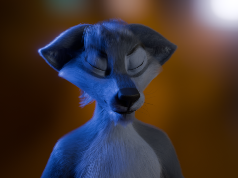 Niju Anthro wolf 3D 모델