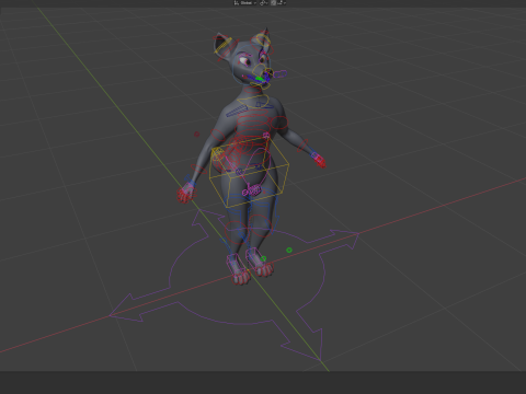 Niju Anthro wolf 3D 모델