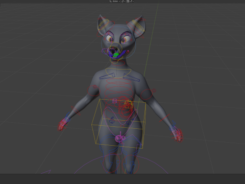 Niju Anthro wolf 3D 모델