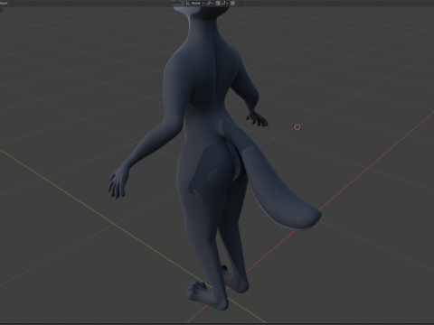 Niju Anthro wolf 3D 모델