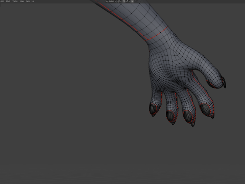 Niju Anthro wolf 3D 모델