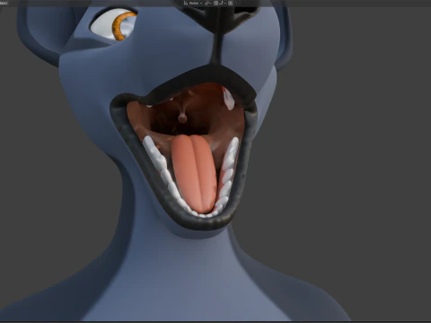 Niju Anthro wolf 3D Model