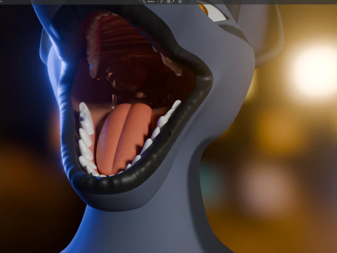 Niju Anthro wolf 3D Model