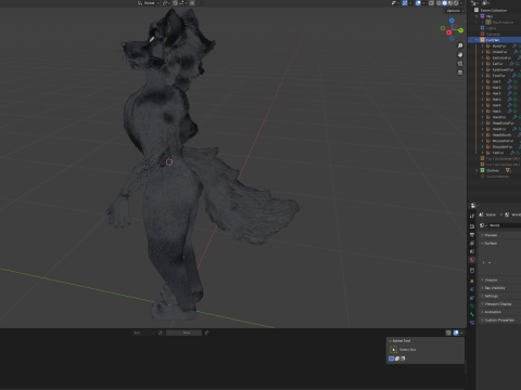 Niju Anthro wolf 3D 모델