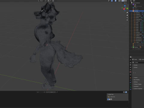 Niju Anthro wolf 3D Model