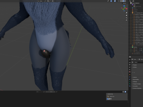 Niju Anthro wolf 3D 모델