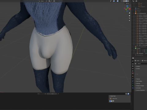 Niju Anthro wolf 3D 모델