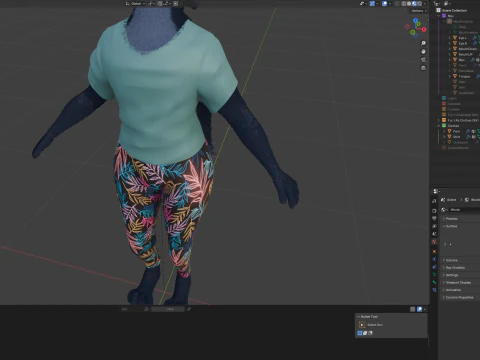 Niju Anthro wolf 3D Model