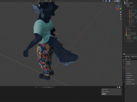 Niju Anthro wolf 3D 모델