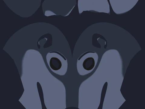 Niju Anthro wolf 3D Model