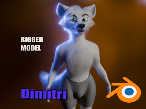 Dimitri Anthro Wolf 3Dモデル