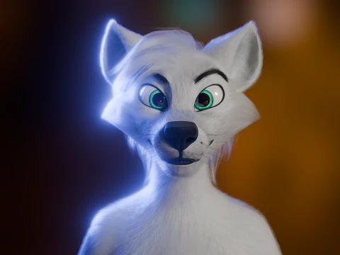 Dimitri Anthro Wolf 3D Model