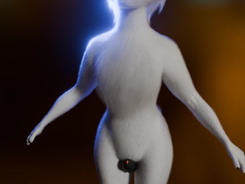 Dimitri Anthro Wolf 3D Model