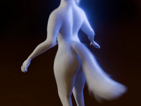 Dimitri Anthro Wolf 3D Model