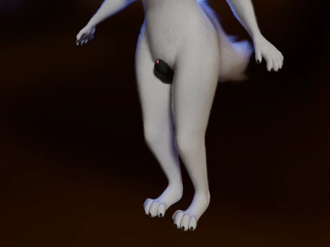 Dimitri Anthro Wolf 3D Model