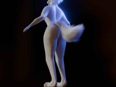 Dimitri Anthro Wolf 3D Model