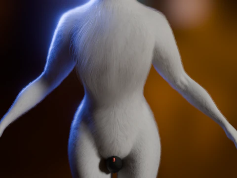 Dimitri Anthro Wolf 3D Model