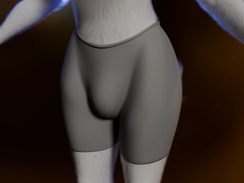 Dimitri Anthro Wolf 3D Model