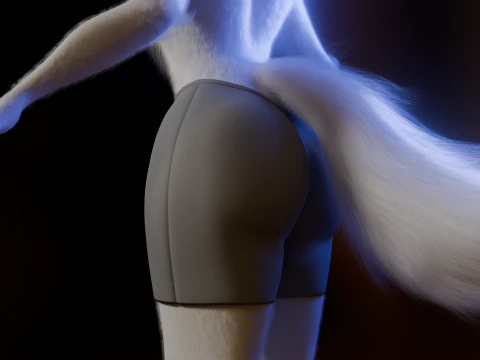 Dimitri Anthro Wolf 3D Model