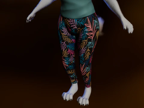 Dimitri Anthro Wolf 3D Model