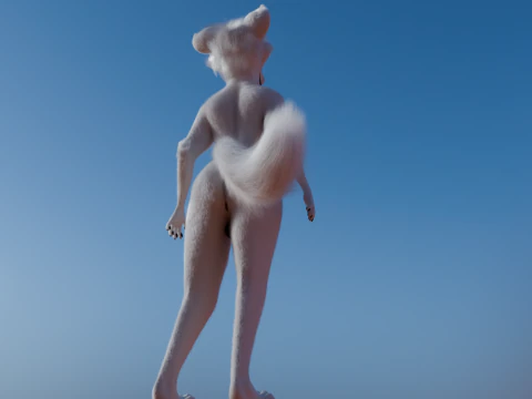 Dimitri Anthro Wolf 3D Model
