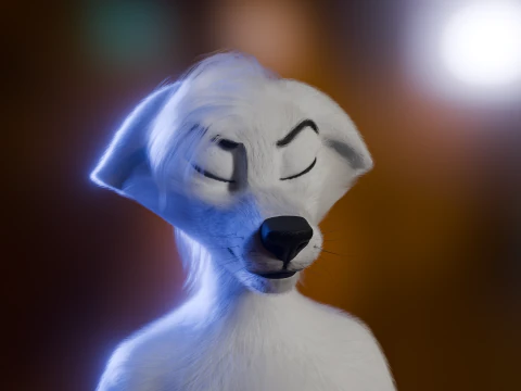 Dimitri Anthro Wolf 3D Model