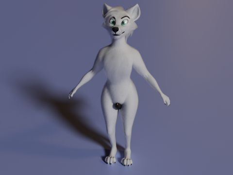 Dimitri Anthro Wolf Modelo 3D