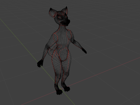 Dimitri Anthro Wolf Modelo 3D