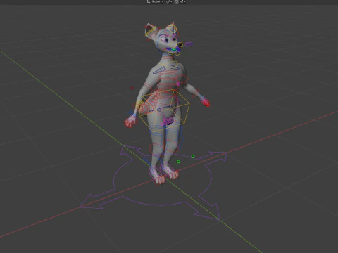 Dimitri Anthro Wolf 3D Model