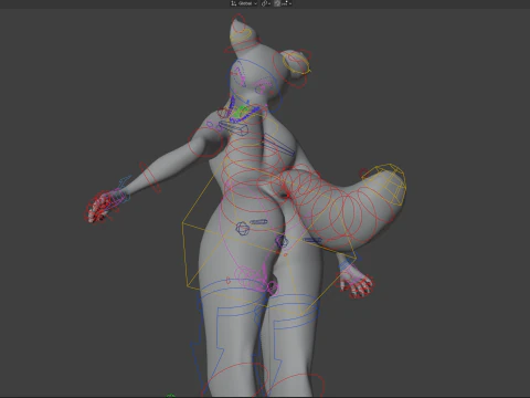 Dimitri Anthro Wolf 3D Model