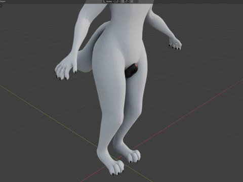 Dimitri Anthro Wolf 3D Model