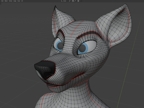 Dimitri Anthro Wolf Modelo 3D