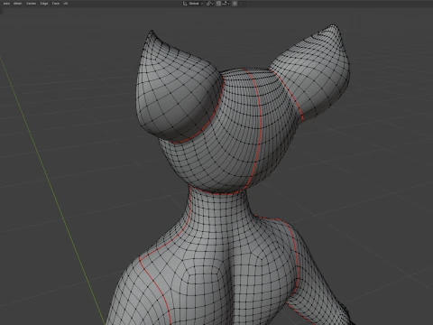 Dimitri Anthro Wolf 3D Model