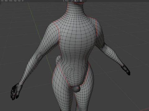 Dimitri Anthro Wolf 3D Model