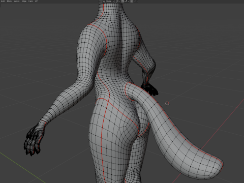 Dimitri Anthro Wolf Modelo 3D