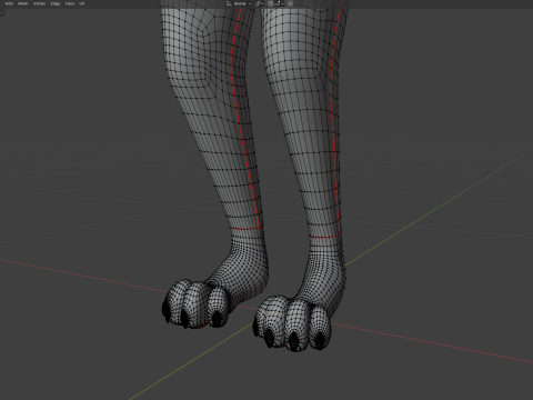 Dimitri Anthro Wolf Modelo 3D