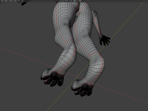 Dimitri Anthro Wolf Modelo 3D