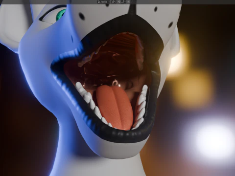 Dimitri Anthro Wolf 3D Model
