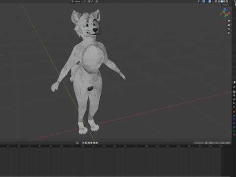 Dimitri Anthro Wolf 3D Model