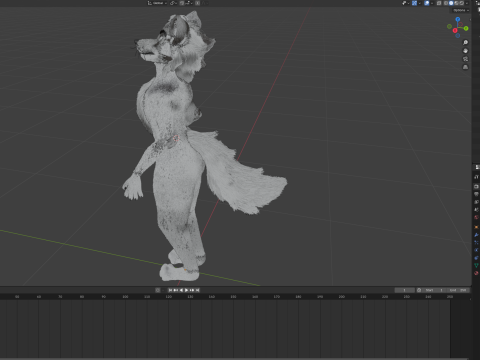 Dimitri Anthro Wolf Modelo 3D