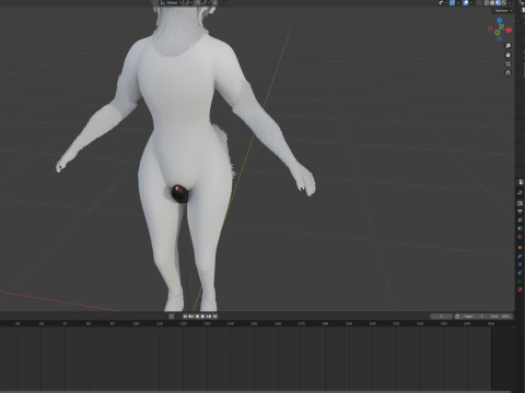 Dimitri Anthro Wolf 3D Model