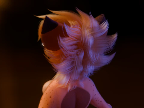 Yennifer Anthro Fox 3D Model