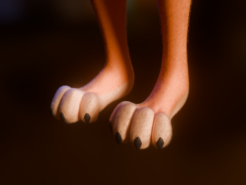 Yennifer Anthro Fox Model 3D