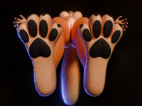 Yennifer Anthro Fox Model 3D