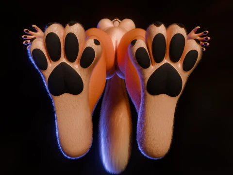 Yennifer Anthro Fox 3D Model