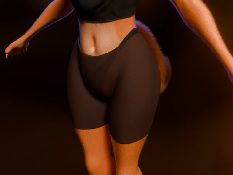 Yennifer Anthro Fox Model 3D